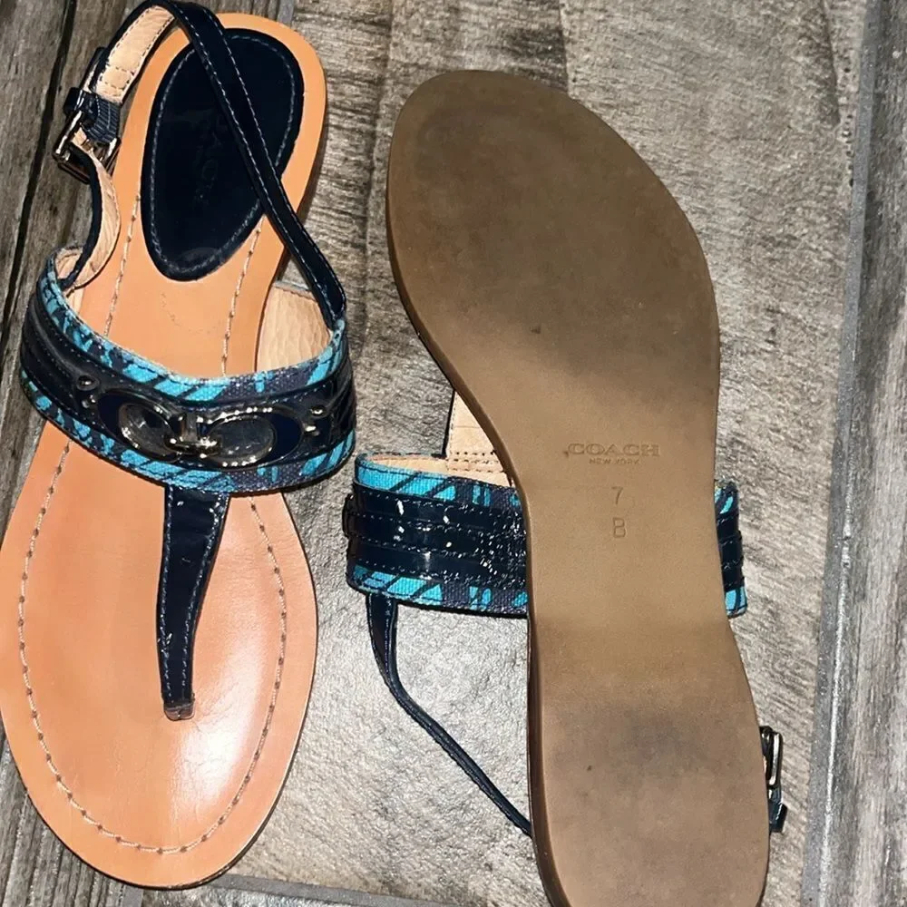Coach logo “Sammy” thong sandals